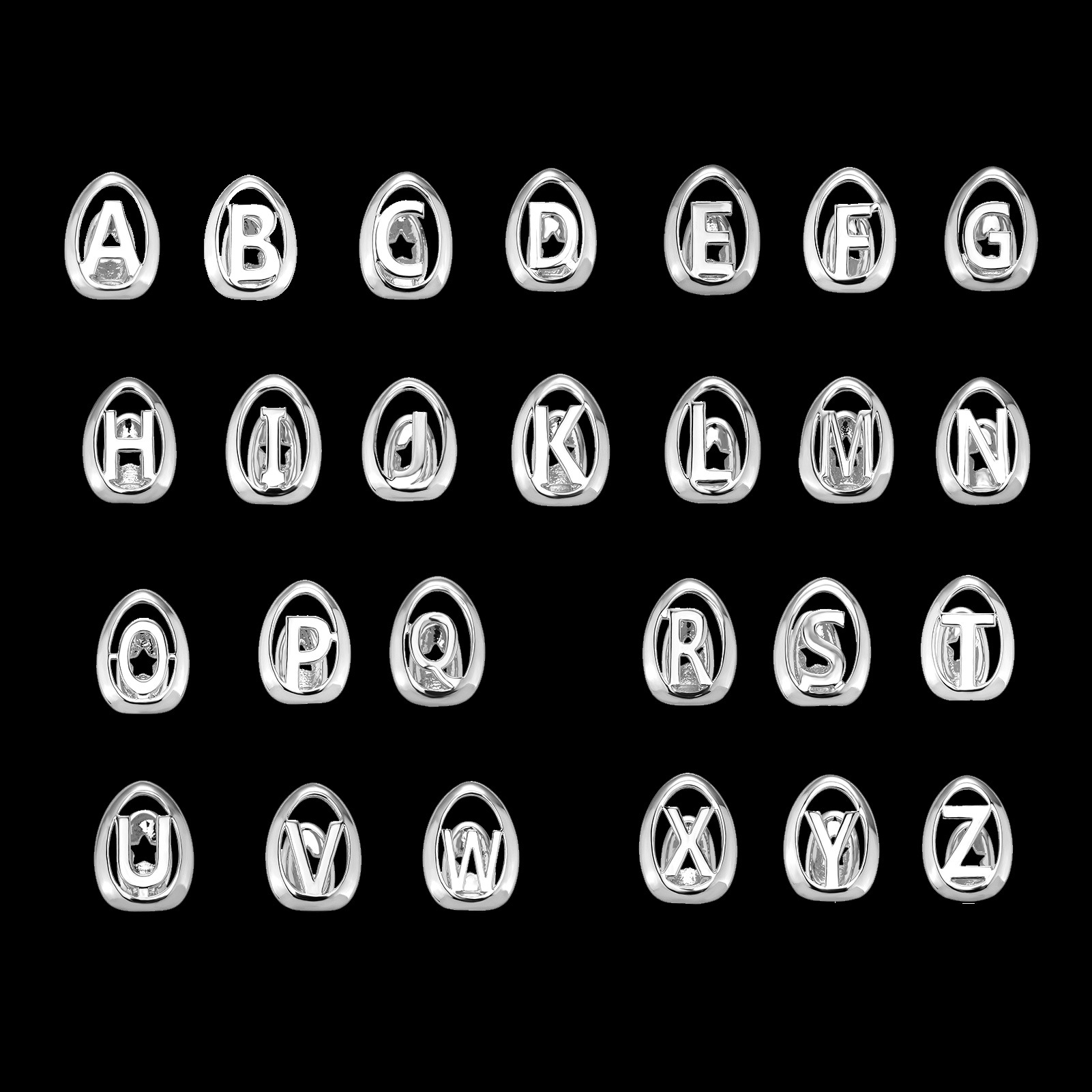 Body Jewelry Men - YOUNGX 26, начальные буквы, полые зубы,