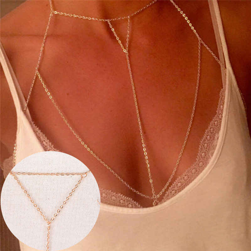 Body Jewelry Online - Женское многослойное колье с V-образным вырезом