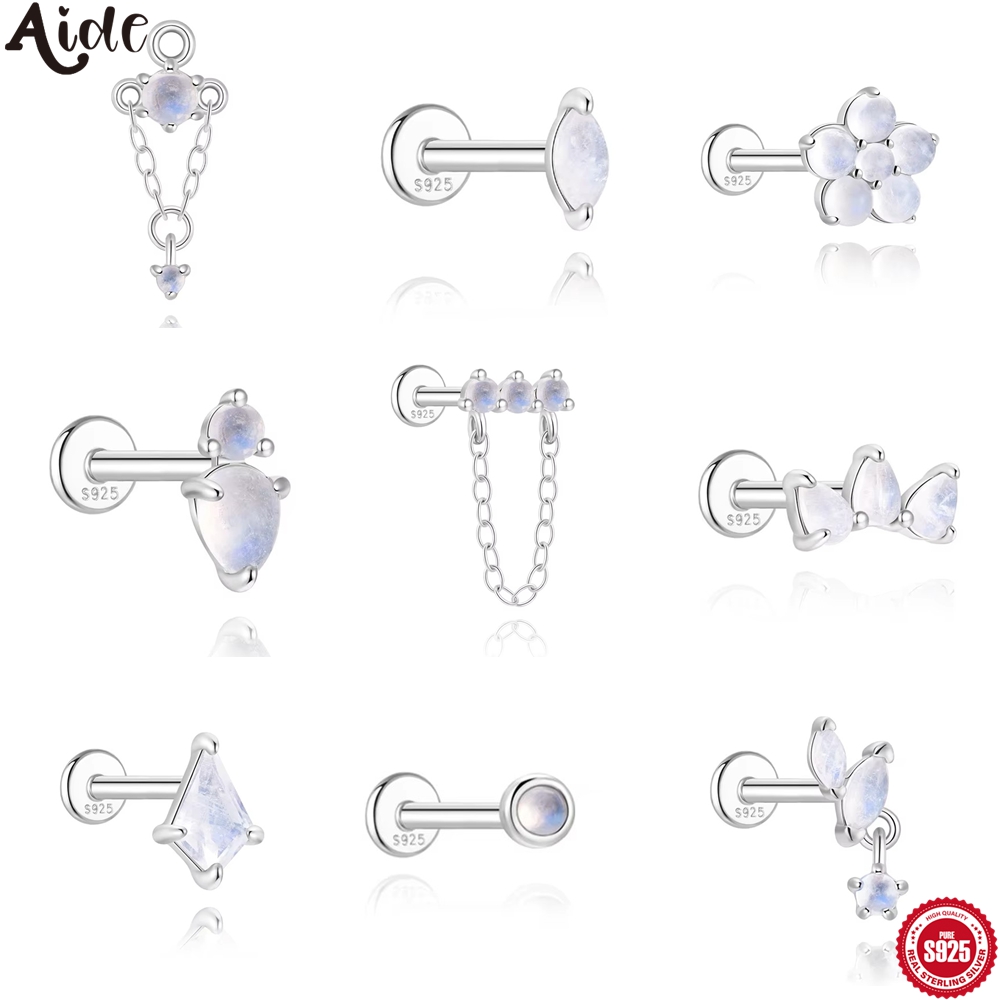 Body Jewelry Ear Piercing - Серьги-гвоздики Aide из стерлингового серебра 925