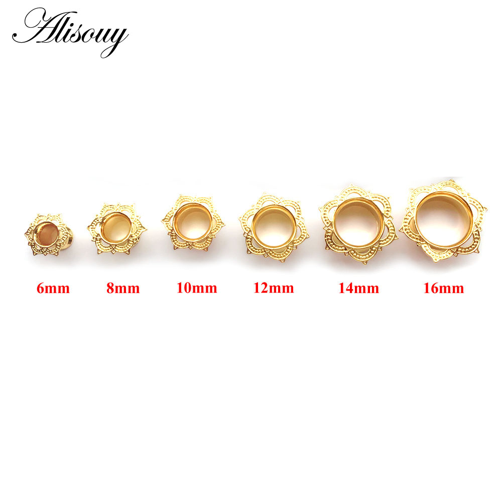 Body Jewelry Gauge To Mm - Alisouy 2 шт. золотой цвет, заглушка