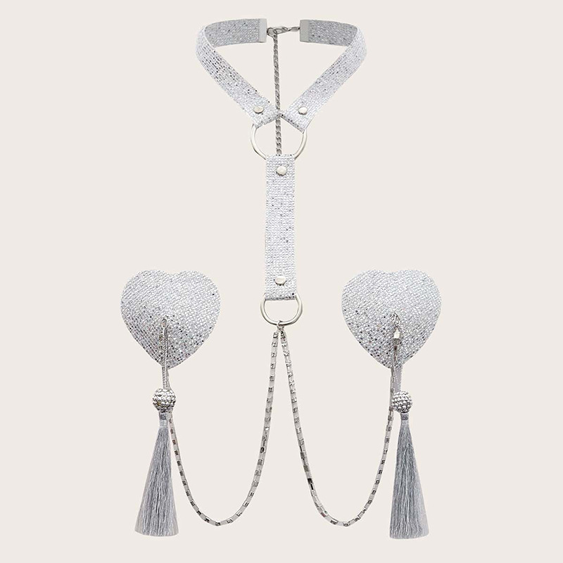 Body Jewelry Nipple Chain - Цепочка с бахромой в стиле вестерн