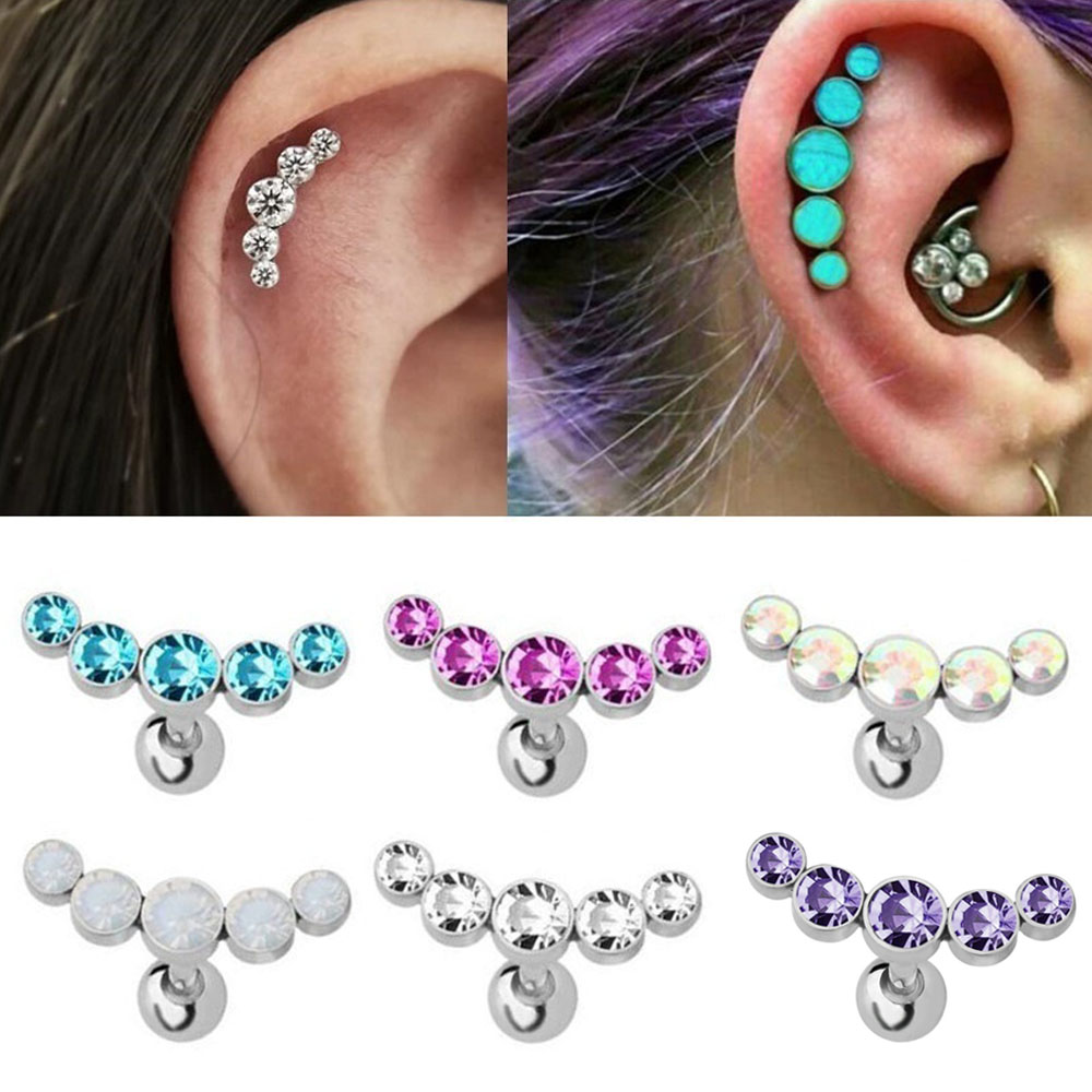 Body Jewelry Ear Piercing - 1 шт. Модные серьги-гвоздики 16G с