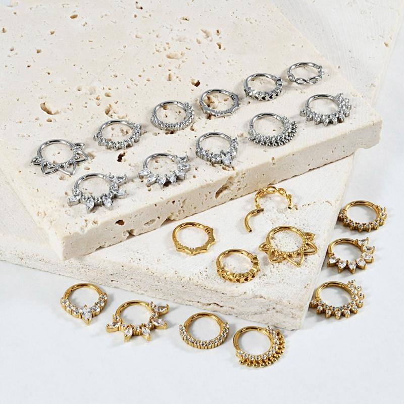 Body Jewelry Ear Piercing - 31BB Кристалл Кольцо Хряща Носа Уха