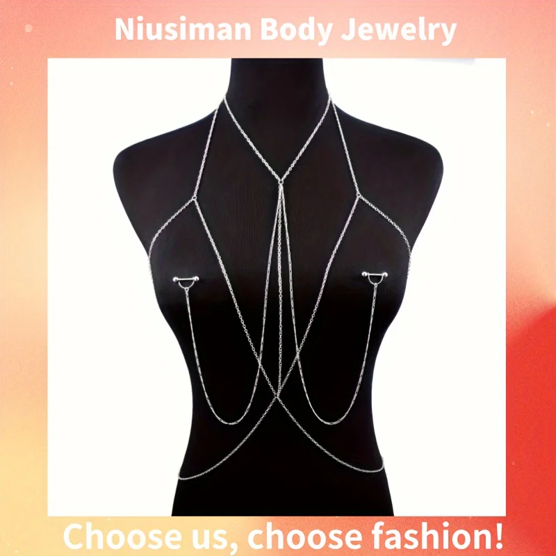Body Jewelry Nipple Chain - Элегантная и сексуальная цепочка для тела,