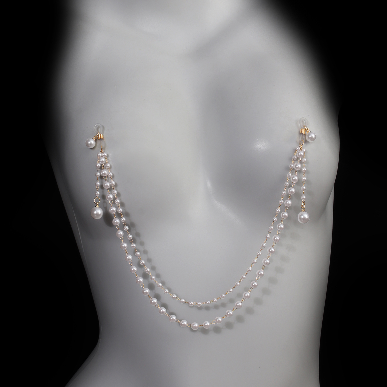 Body Jewelry Nipple Chain - Сексуальная цепочка для груди без прокола