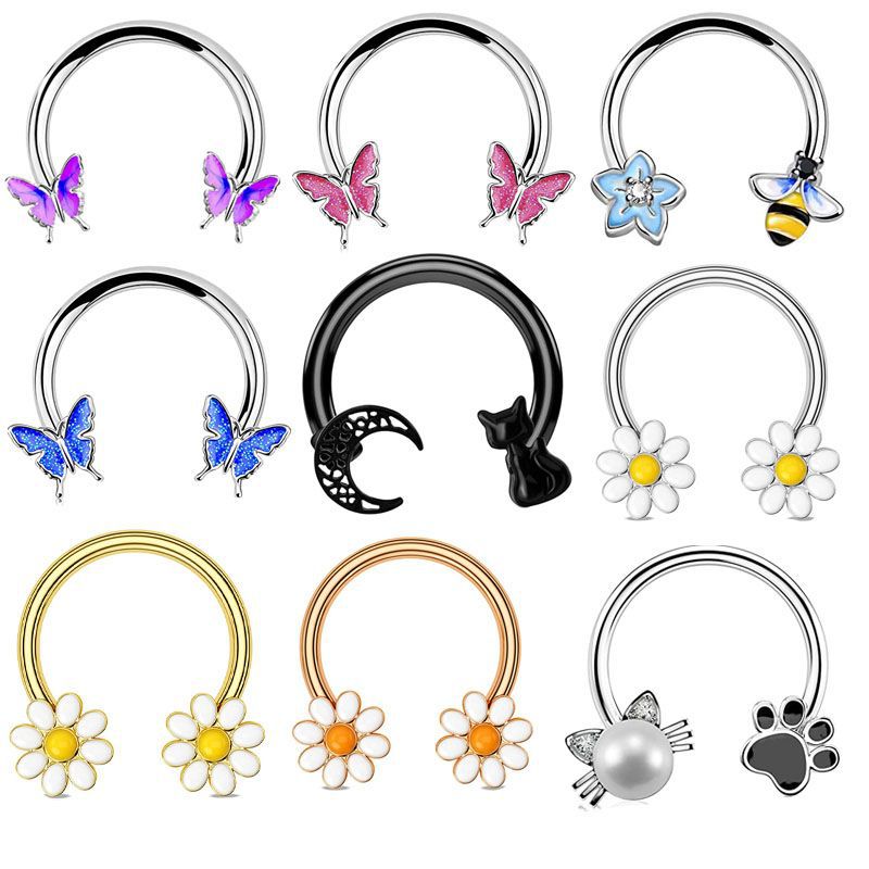 Body Jewelry Ear Piercing - Кольцо для пирсинга 16G из хирургической