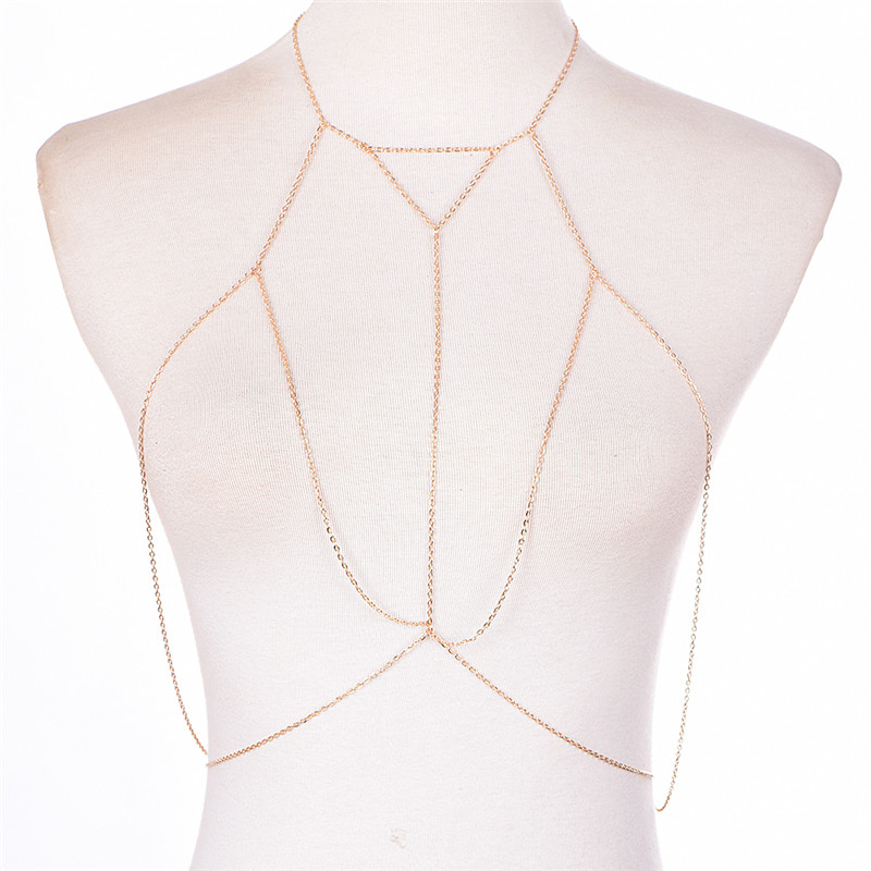 Женское многослойное колье с V – обзор и цена Body Jewelry Online
