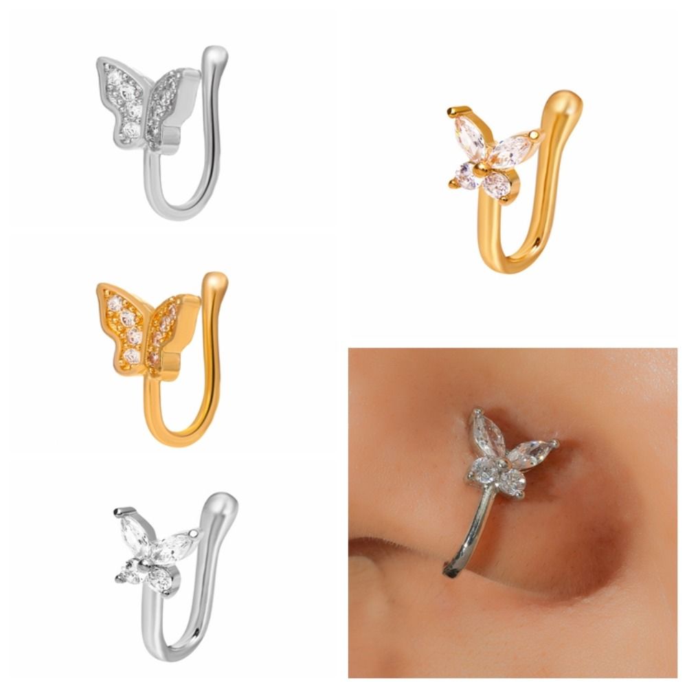 Кольцо для носа с бабочкой из  – обзор и цена Body Jewelry Ear Piercing