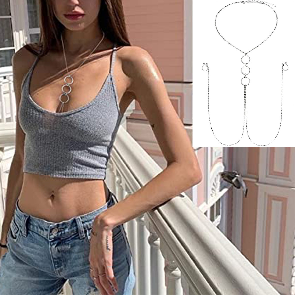 Мужское кольцо для сосков из н – обзор и цена Body Jewelry Nipple Chain