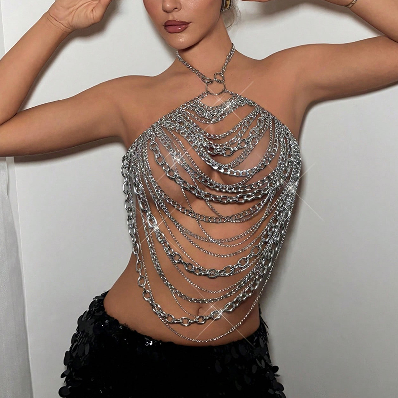 Женский праздничный наряд: Цеп – обзор и цена Body Jewelry Nipple Chain