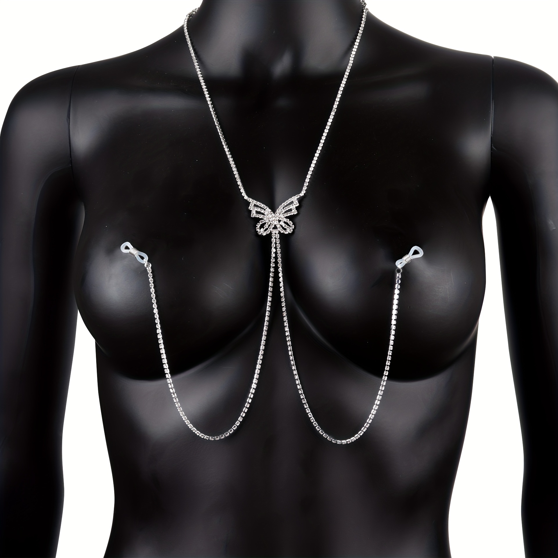 Цепочка для сосков с бабочкой  – обзор и цена Body Jewelry Nipple Chain