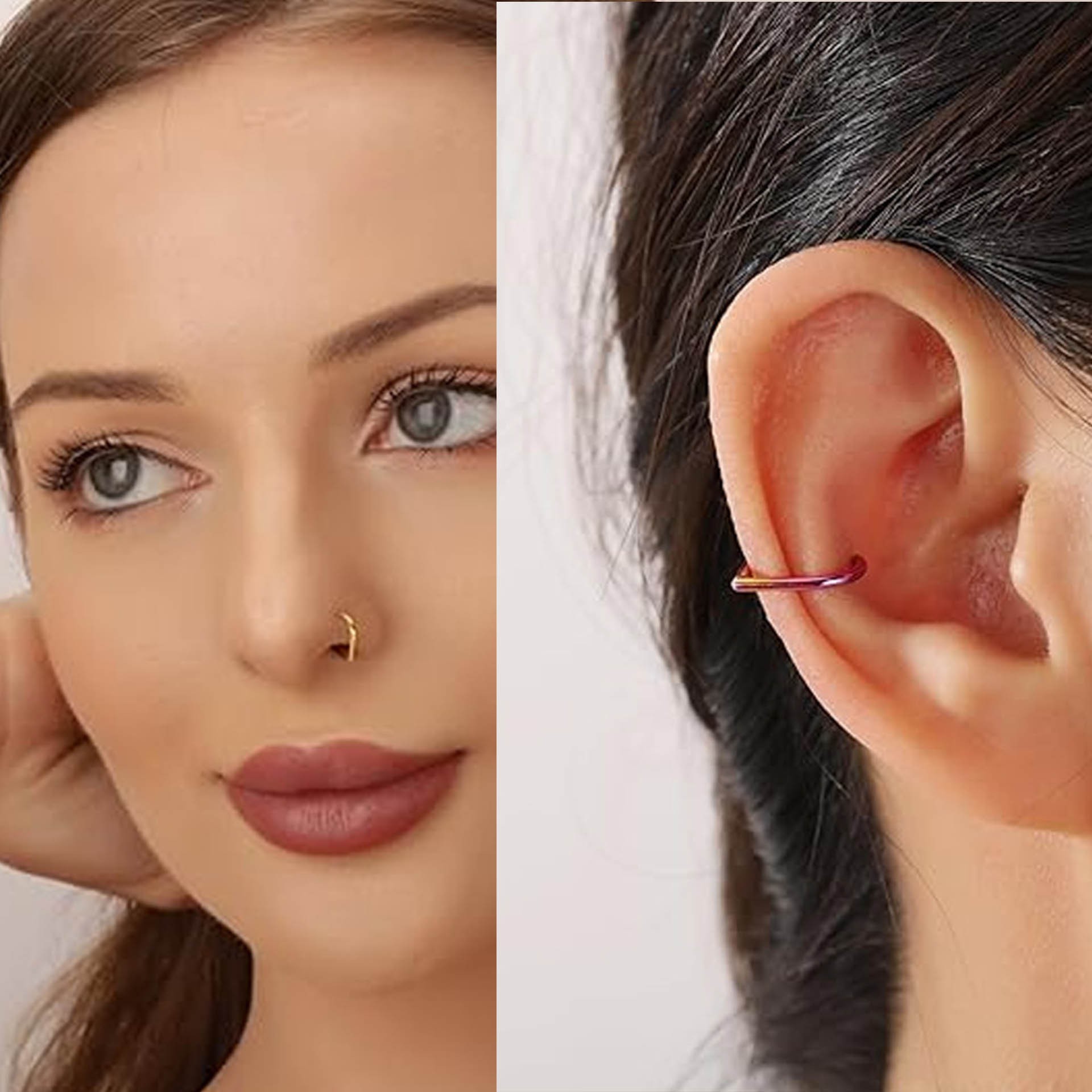 Набор из 5 регулируемых клипс- – обзор и цена Body Jewelry Ear Piercing