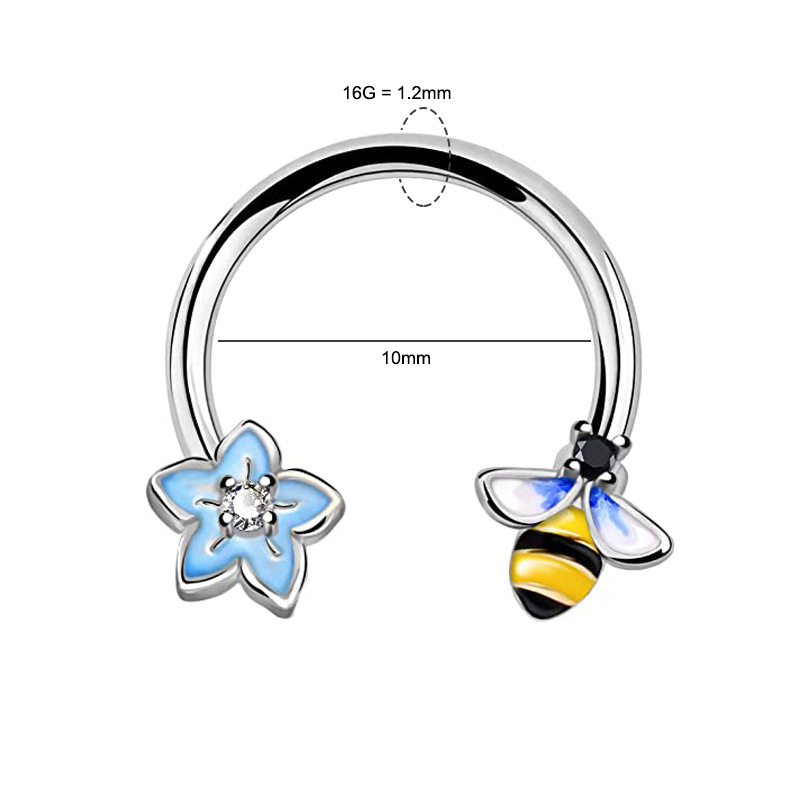 Кольцо для пирсинга 16G из хир – обзор и цена Body Jewelry Ear Piercing