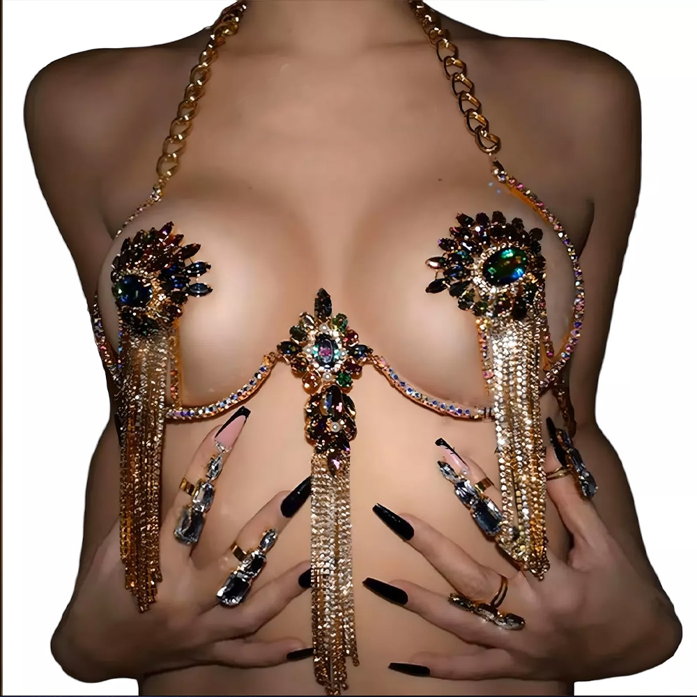Сексуальное ожерелье с кисточк – обзор и цена Body Jewelry Nipple Chain